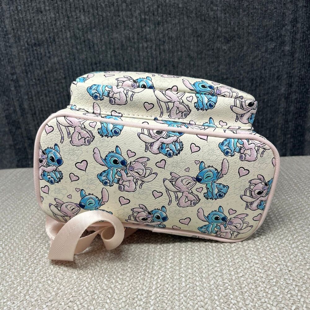 Loungefly Disney Parks Exclusive Mini Backpack Lilo & Stitch Angel Hearts Bag - Picture 5 of 6
